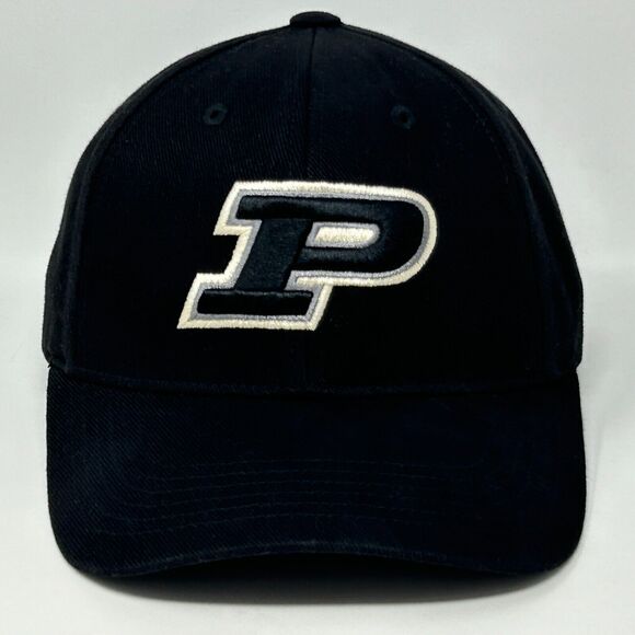 Purdue University Boilermakers Hat Cap Black Strapback Captivating Headgear - Picture 10 of 10
